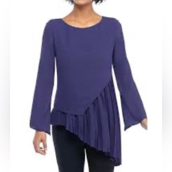 The Limited Women’s Astral Aura Asymmetrical Pleated Long Sleeve Tunic Top XL - Picture 12 of 13